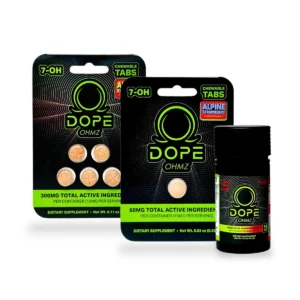 Dope Ohmz 7-OH Chewable Tablets Alpine Strawberry 60mg Per Tablet
